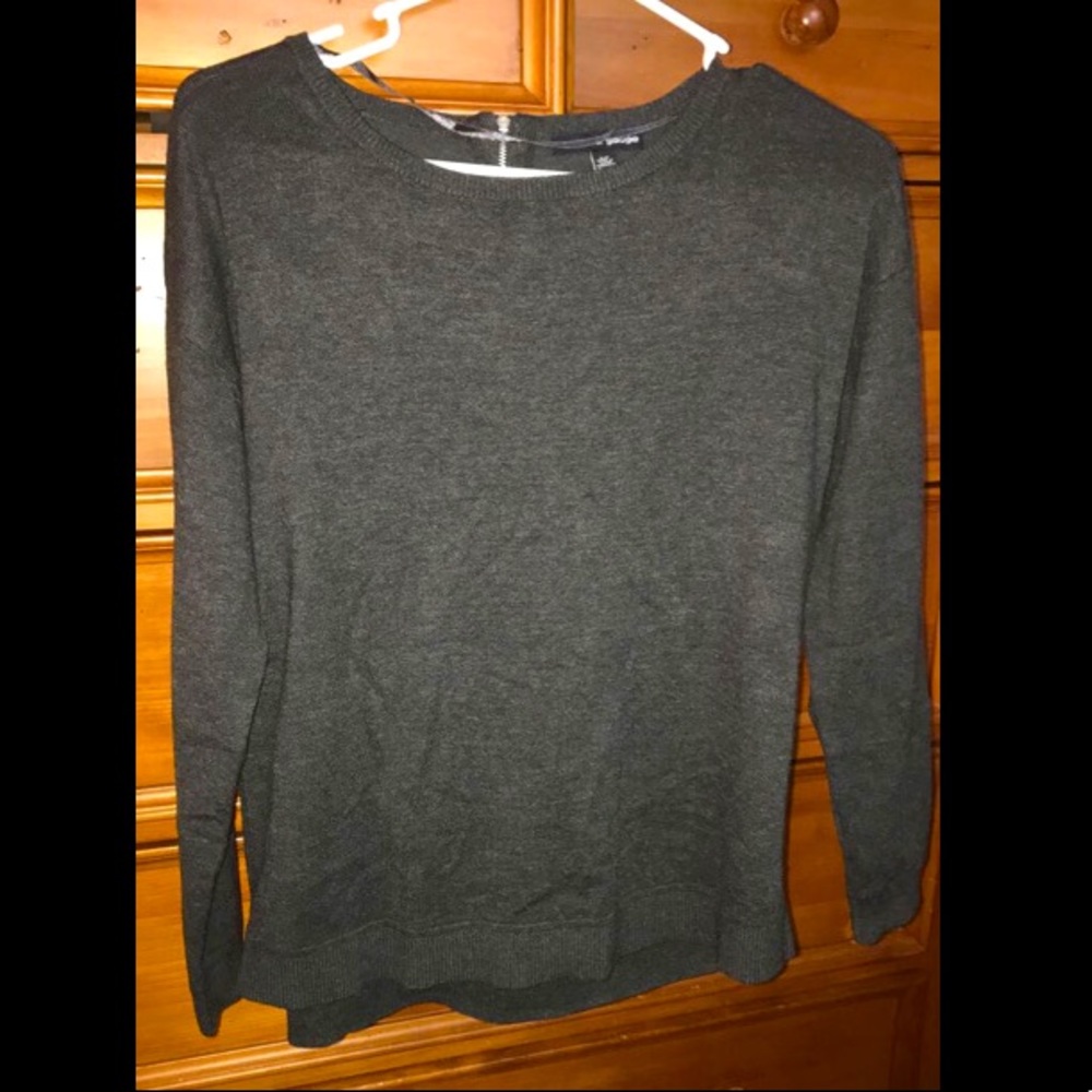 Charcoal grey crewneck sweatshirt